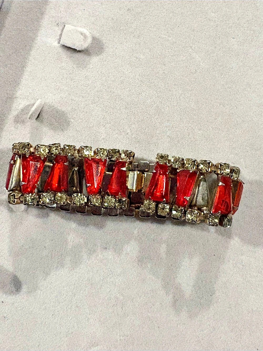 Red & Gold Statement Bracelet